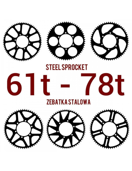Steel Sprocket – 61 to 80 Teeth – Custom Made