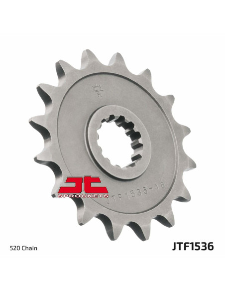 Front sprocket suitable for Kawasaki ZX6R 636 (07-18) (SUNF3A5 JTF1536) – 15t-520;Front sprocket suitable for Kawasaki ZX6R 636 (07-18) (SUNF3A5 JTF1536) – 15t-520
