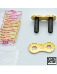 DID RIVET CONNECTING LINK DID 520VX3 GOLD G&B-ZJ;DID RIVET CONNECTING LINK DID 520VX3 GOLD G&B-ZJ 2