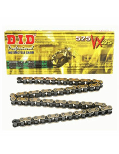 DID drive chain DID 525 VX G&B X-ring GOLD – 10 links;DID drive chain DID 525 VX G&B X-ring GOLD – 10 links