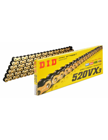 DID drive chain DID 520 VX3 G&B X-ring GOLD – 130 links;DID drive chain DID 520 VX3 G&B X-ring GOLD – 130 links;DID drive chain DID 520 VX3 G&B X-ring GOLD – 130 links;DID drive chain DID 520 VX3 G&B X-ring GOLD – 130 links;DID drive chain DID 520 VX3 G&B X-ring GOLD – 130 links;DID drive chain DID 520 VX3 G&B X-ring GOLD – 130 links
