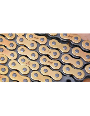 DID Drive Chain DID 520 VX3 G&B X-ring GOLD – 112 Links