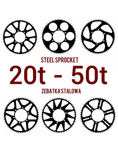 Steel Sprocket – up to 50 Teeth – Custom Made
