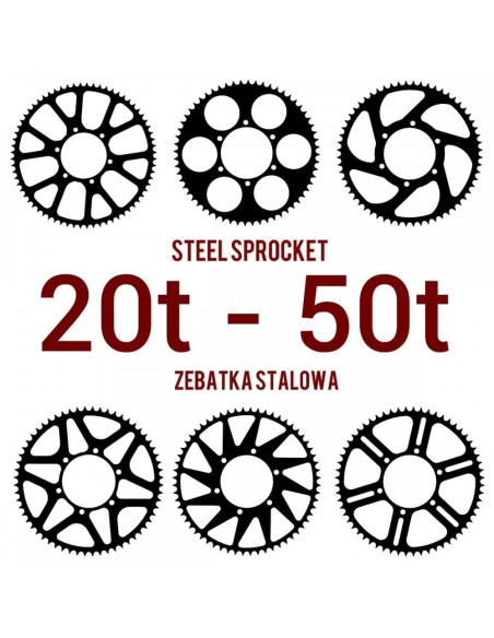 Steel Sprocket – up to 50 Teeth – Custom Made