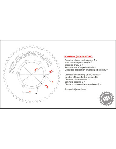 Aluminum Sprocket – Up to 50 teeth – Custom Made