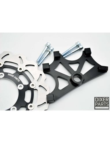 Handbrake Bracket for Suzuki GSXR 600 750 1000 K8 K9 L0 (2008-2010) 300 mm Rotor – 2x Radial – Stunt