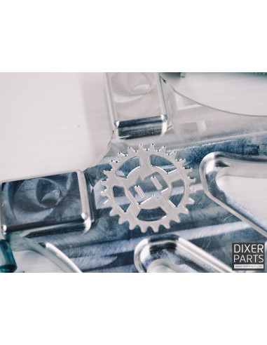 Handbrake Bracket for Kawasaki ZX6-R 636 (03-04) – 300 mm – 2x Radial + Stock FB – Aluminium – Stunt