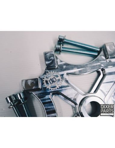 Handbrake Bracket for Kawasaki ZX6-R 636 (03-04) – 300 mm – 2x Radial + Stock FB – Aluminium – Stunt