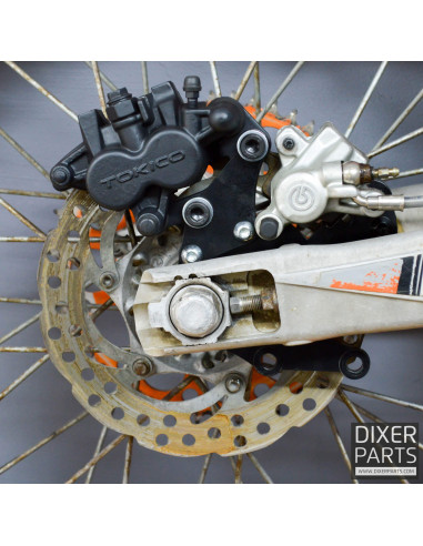 Brake Caliper Bracket + 2x HB Caliper KTM EXC SX SXF XC SMR TPI 125 144 150 200 250 300 350 400 450 500 505 525 530 GasGas EC
