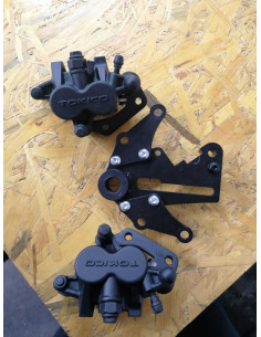Brake Caliper Bracket + 2x HB Caliper Husqvarna FC FE TC TE TX 250 350 450 501 125 150 570 390 300i