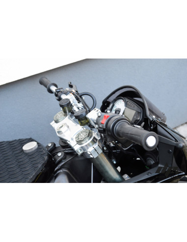 Clip-ons Handle Bar Movable Fully Adjustable 50mm Stunt Risers Steering Track