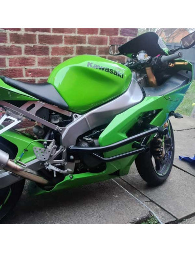 Crash Cage Kawasaki ZX6R 636 (2003-2004) Stunt Drift Street Engine Guard Highway Bar