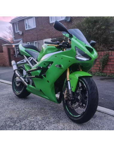 Crash Cage Kawasaki ZX6R 636 (2003-2004) Stunt Drift Street Engine Guard Highway Bar