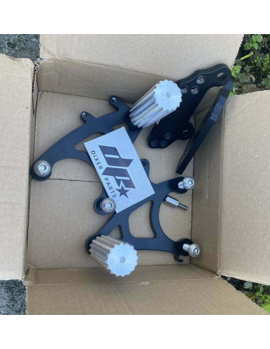 Front Sets – Driver’s Footrest + Spacers Kawasaki ZX6R 636 (2003-2004) Stunt