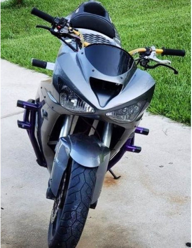 Front Steel Stunt Stay Upper Bracket Windshield Kawasaki ZX6R 636 (2003-2004) Stunt