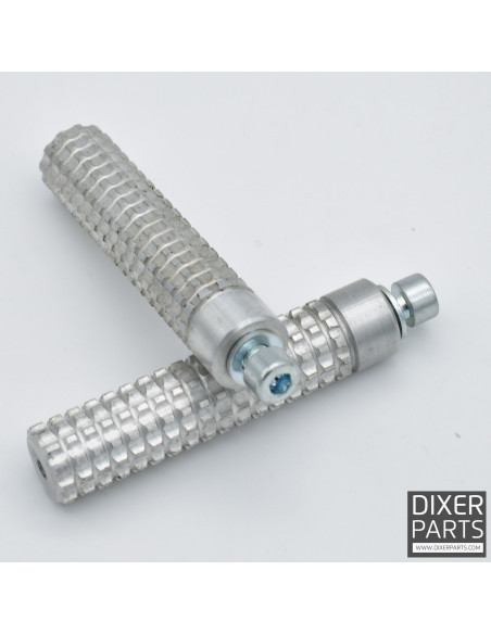 Milled aluminum footrest – pegs – 22 x 100mm;Milled aluminum footrest – pegs – 22 x 100mm;Milled aluminum footrest – pegs – 22 x 100mm;Milled aluminum footrest – pegs – 22 x 100mm