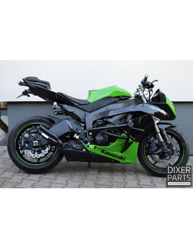Steel Scrape Bar 12 O’clock Kawasaki ZX6R 636 (2009-2018) Stunt Wheelie Round Titan