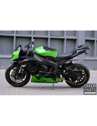 Steel Scrape Bar 12 O’clock Kawasaki ZX6R 636 (2009-2018) Stunt Wheelie Round Titan