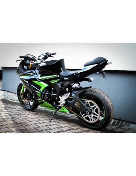 Steel Scrape Bar 12 O’clock Kawasaki ZX6R 636 (2009-2018) Stunt Wheelie Round Titan