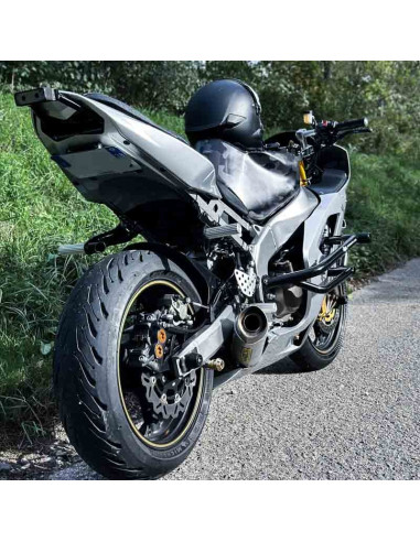 Steel Scrape bar 12 O’clock Kawasaki ZX6R 636 (2003-2004) Stunt Wheelie Round Titan
