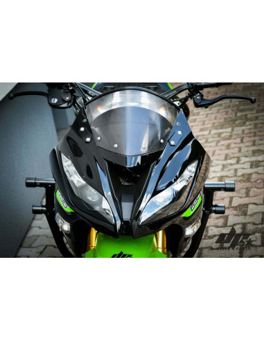 Front Steel Stunt Stay Upper Bracket Windshield Kawasaki ZX6R 636 (2013-2018) Stunt