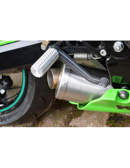 Short Exhaust Muffler Kawasaki ZX6R 636 (2003-2004) Stunt Drift Upgrade Tail Pipes