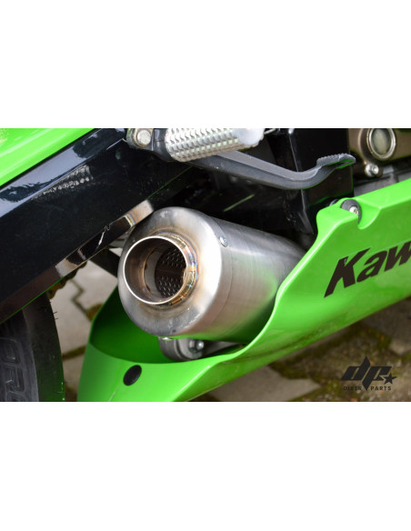Short Exhaust Muffler Kawasaki ZX6R 636 (2003-2004) Stunt Drift Upgrade Tail Pipes