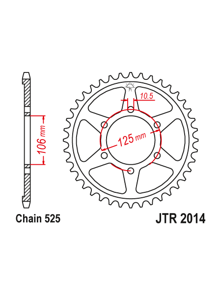 Steel Stunt Sprocket 55t-525 Triumph 675 765 Street Triple Daytona Tiger 800