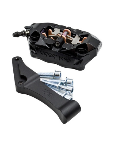 Upgrades Calipers Adapters Kit Brembo-100mm Harley Davidson Dyna Softail Touring+Left Caliper