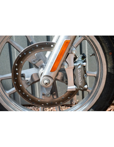 Upgrades Calipers Adapters Kit Brembo-100mm Harley Davidson Dyna Softail Touring+Left Caliper