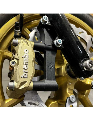 Upgrades Calipers Adapters Kit Brembo-100mm Harley Davidson Dyna Softail Touring+Left Caliper