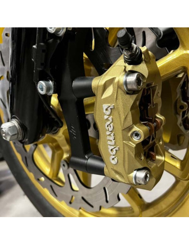 Upgrades Calipers Adapters Kit Brembo-100mm Harley Davidson Dyna Softail Touring+Left Caliper