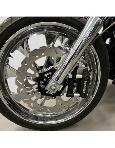 Upgrades Calipers Adapters Kit Brembo-100mm Harley Davidson Dyna Softail Touring+Left Caliper