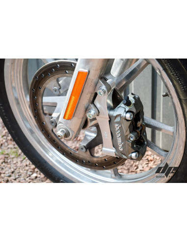 Upgrades Caliper Adapter Bracket Brembo-100mm Harley Davidson Dyna Softail Touring -Right