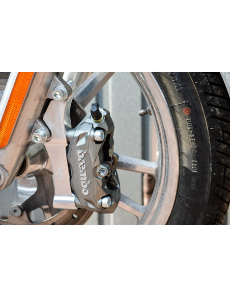 Upgrades Caliper Adapter Bracket Brembo-100mm Harley Davidson Dyna Softail Touring -Right