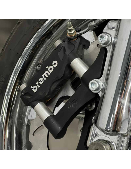 Upgrades Caliper Adapter Bracket Brembo-100mm Harley Davidson Dyna Softail Touring -Right