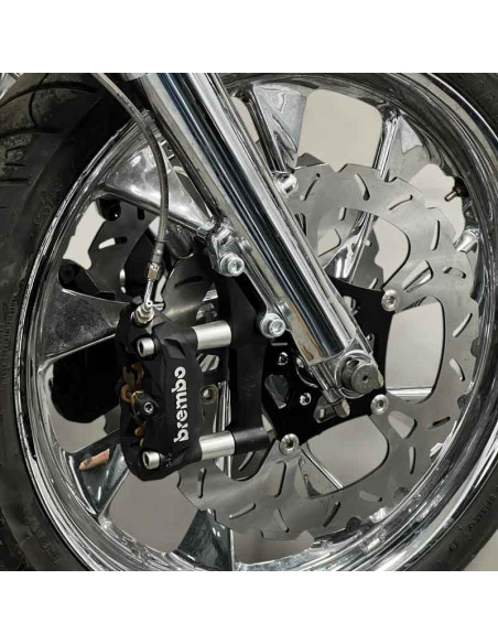 Upgrades Caliper Adapter Bracket Brembo-100mm Harley Davidson Dyna Softail Touring -Right