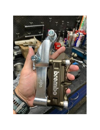 Upgrades Caliper Adapter Bracket Brembo-100mm Harley Davidson Dyna Softail Touring – Left