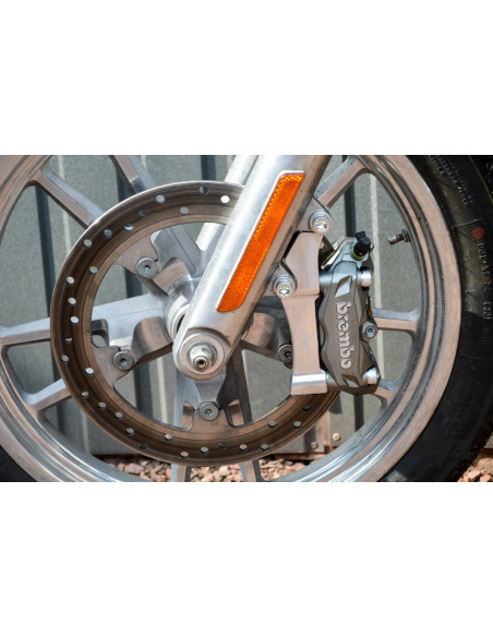 Upgrades Caliper Adapter Bracket Brembo-100mm Harley Davidson Dyna Softail Touring – Left