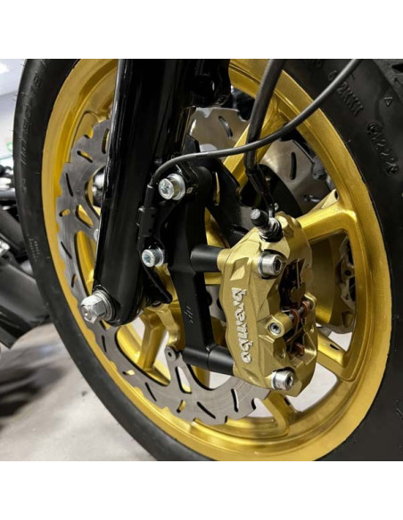 Upgrades Caliper Adapter Bracket Brembo-100mm Harley Davidson Dyna Softail Touring – Left