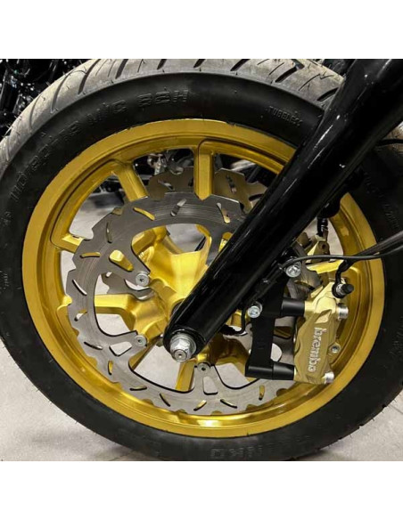 Upgrades Caliper Adapter Bracket Brembo-100mm Harley Davidson Dyna Softail Touring – Left