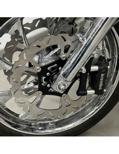Upgrades Caliper Adapter Bracket Brembo-100mm Harley Davidson Dyna Softail Touring – Left
