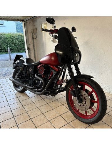 Crash Cage – Engine Guard Crash Bar Harley Davidson Dyna (to -2017) Stunt Club Style Custom 2017 2016 2015 2014 2013 2012 2011 2