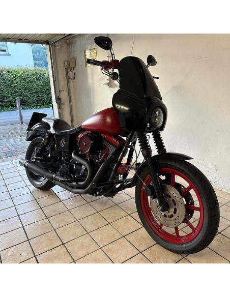 Crash Cage – Engine Guard Crash Bar Harley Davidson Dyna (to -2017) Stunt Club Style Custom 2017 2016 2015 2014 2013 2012 2011 2