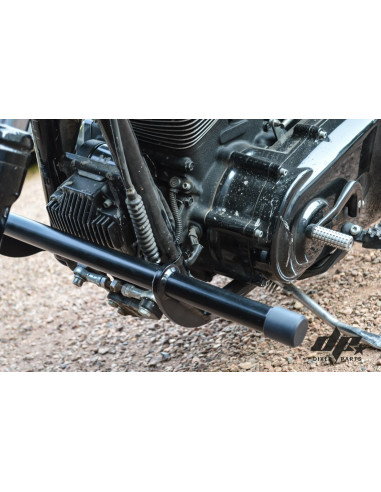 Crash Cage – Engine Guard Crash Bar Harley Davidson Dyna (to -2017) Stunt Club Style Custom 2017 2016 2015 2014 2013 2012 2011 2