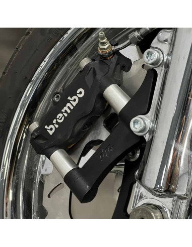Upgrades Calipers Adapters Bracket Brembo-100mm Harley Davidson Dyna Softail Touring Left+Right