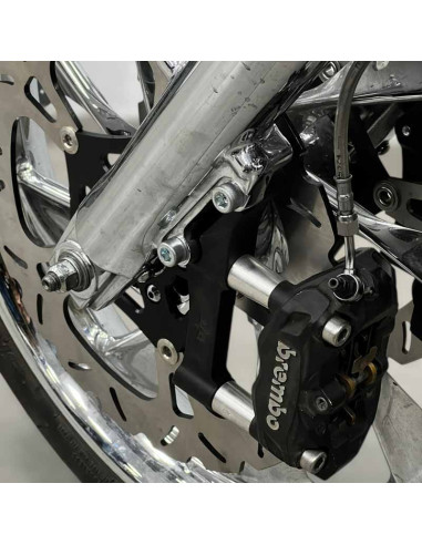 Upgrades Calipers Adapters Bracket Brembo-100mm Harley Davidson Dyna Softail Touring Left+Right