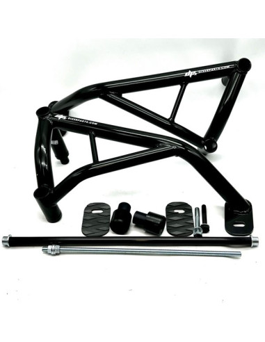 Crash Cage Engine Guard Crash Bar Suzuki GSX-R 600 750 (2001-2005) K1 K2 K3 K4 K5 Stunt Drift Highway Pad