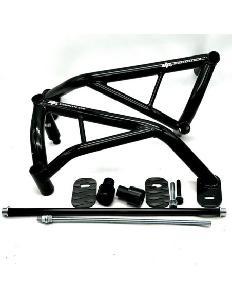 Crash Cage Engine Guard Crash Bar Suzuki GSX-R 600 750 (2001-2005) K1 K2 K3 K4 K5 Stunt Drift Highway Pad