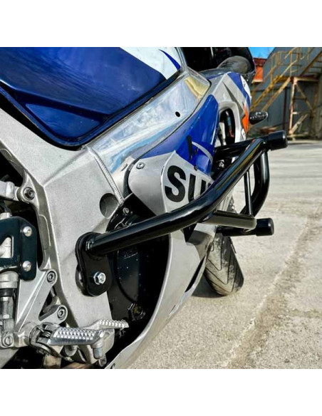 Crash Cage Engine Guard Crash Bar Suzuki GSX-R 600 750 (2001-2005) K1 K2 K3 K4 K5 Stunt Drift Highway Pad